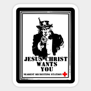 JC wants you Sticker